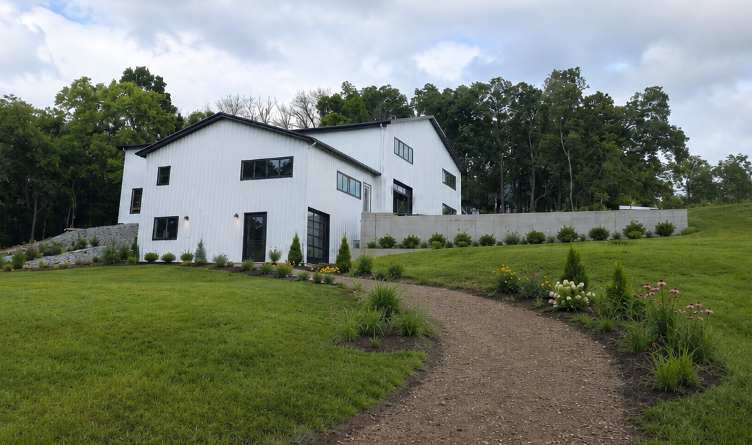 Custom metal community center with indoor basketball court built by Horn Construction Group in Franklin, Tennessee